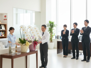 教授の就任祝いが医学部の場合に贈る胡蝶蘭の選び方とマナー