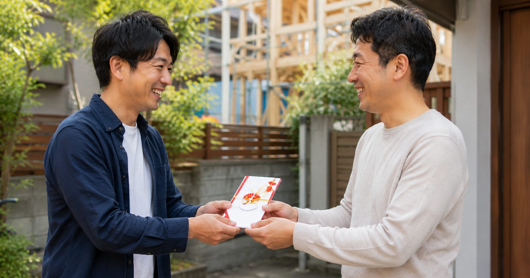 上棟式のお祝いは友達からいくら？相場・のし袋の書き方・渡し方を解説
